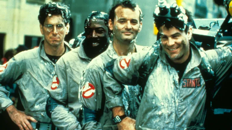 I protagonisti di Ghostbusters in una immagine.
