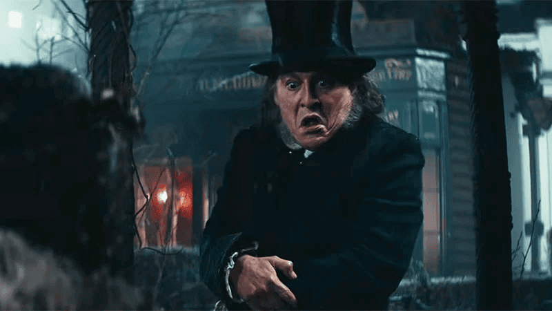 Ebenezer - Johnny Depp in una scena