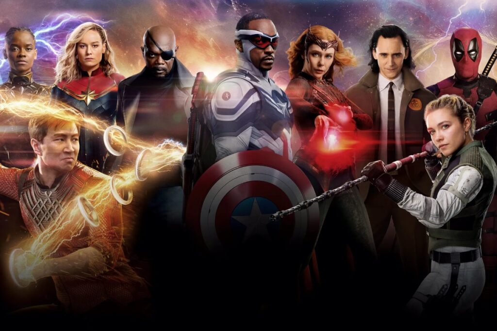 Eroi Marvel nel banner Disney+ su cosa vedere prima di Avengers: Doomsday