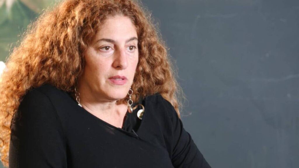 La regista di Palestina 36, Anne Marie Jasir, durante la nostra intervista.